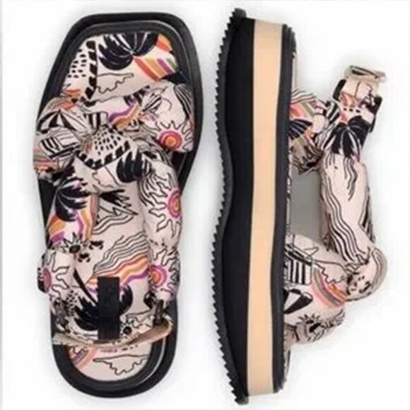 FARM RIO Scarf Sandals - Size 10 - Picture 3 of 7